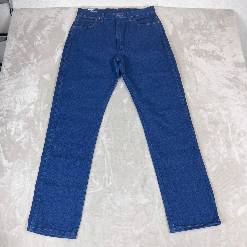 Wrangler Cowboy Cut Jeans Womens 11x32 Blue Denim 14MWZG High Rise Straight Leg